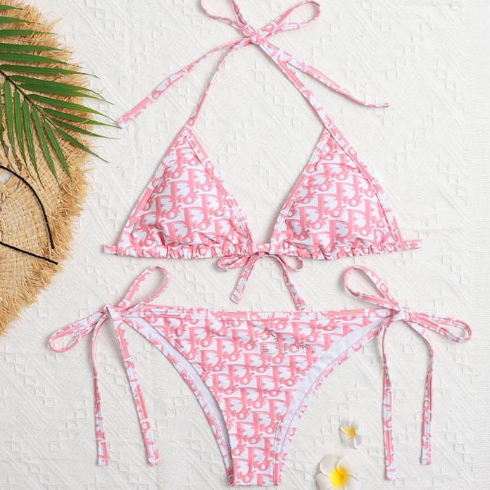 Baby Pink Print Bikini